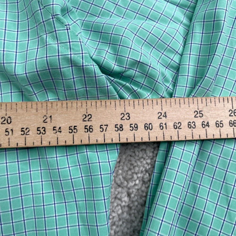 Ralph Lauren Shirt Mens 15.5 32 Green Check Classic Fit Long Sleeve Preppy Ivy